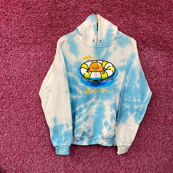 Gudetama the lazy egg Boat Adventure Sanrio Tie Dye Hoodie M - Picture 3 of 4